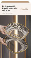Plat de service transparent en acrylique haut de gamme pour la maison, idéal pour les collations, bonbons, noix et fruits (qualité alimentaire)
