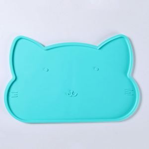 <b>Waterproof</b> <b>Silicone</b> Pet Feeding Mat Non-Slip Raised Edge Bowl Mat for Cat and Dog Food Manual Type - Product Image 4