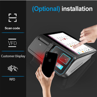 Mesin Pos pembayaran layar sentuh menampilkan semua dalam satu Terminal Pos komputer dengan Printer Label 11.6 ''Android /Windows Pos komputer