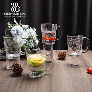 بيع من المصنع مباشرة رائج في سوق أوروبا من أكواب زجاجية شفافة بتصميم مضلع H على كوب من أونصة بمقبض - Product Image 6