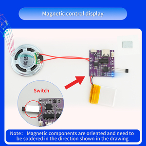 Costom programlanabilir 4M USB kaydedilebilir ışık sensörü müzik ses modülü için ses çipi DIY ses tebrik kartı ve Diy hediye - Product Image 6