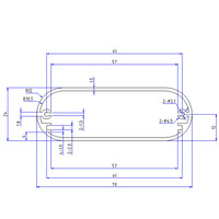 Caja de Conexiones de Aluminio Negra de 88x70x24mm, Personalizada de Fábrica, con Acabado Sandblasted, para PCB y Electrónica