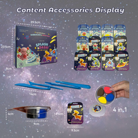 Kit de Modelado de Criaturas Marinas, Juguete Creativo Artístico, Aventura Espacial, Akis el Axolotl, Set de Arcilla de Secado al Aire para Niños