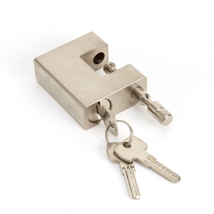 थोक कस्टम लोगो भारी शुल्क आयत लोहे के पैडलॉक वाटरप्रूफ-चोरी रोधी टिकाऊ कंप्यूटर होटल के घरों के लिए - Product Image 2