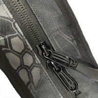 Sac de transport tactique souple à cadre externe, style national, étanche, 48 pouces, avec fermeture éclair, en velours, bandoulière arquée, polyester