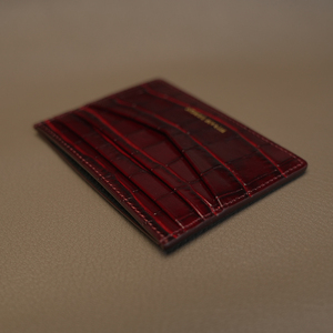 Tarjetero de Cuero Italiano Hiram Beron, Cartera Delgada de Lujo, Cuero Genuino, Marca Privada, Producción Limitada - Product Image 4