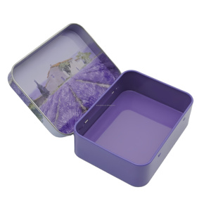 Oem/ODM nhà máy sản xuất bền vững kim loại tinplate bù đắp in bản lề Bìa nắp hộp phong cách Trò chơi thẻ chơi thẻ Quà tặng hộp - Product Image 2