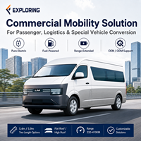 Fourgonnette de transport commercial électrique personnalisable multi-puissance avec autonomie étendue