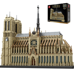 Reobrix 66016 Notre-Dame de <span class=keywords><strong>Paris</strong></span>, Blocs de Construction Anciens en Plastique ABS, Modèle de Scène Urbaine Européenne, Jouet Éducatif à Assembler Soi-même - Product Image 1