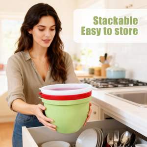 Inserts en silicone Mix <span class=keywords><strong>Aid</strong></span> pour les mélangeurs Kitchenaid à tête inclinée de 5 pintes, inserts de bol en silicone de remplacement, les bols de mélangeur ne sont plus nécessaires - Product Image 4