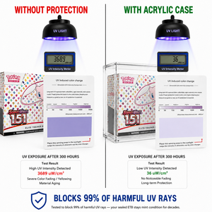 Boîte de protection en acrylique ETB en gros avec couvercle magnétique robuste, épaisseur 5+8MM, résistante aux UV, pour la collection complète de cartes Pokémon - Product Image 2
