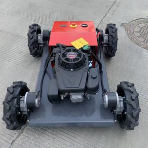 Tondeuse à gazon télécommandée tout-terrain à roues 4x4, robot tondeuse RC avec moteur 9HP pour jardins et pelouses en pente - Product Image 3