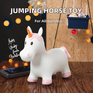 Caballo Saltador Inflable para Niños de 5 a 7 Años, Juguete de Montar al Aire Libre, <span class=keywords><strong>Unicornio</strong></span> de PVC Unisex - Product Image 2