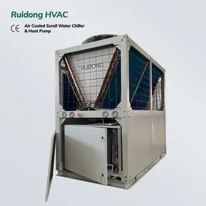 Hoge Efficiëntie Koelsysteem 68kw-150kw Luchtgekoelde Scroll Chillers Scroll Type Airconditioners Eenheden