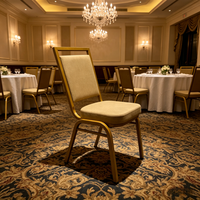 Chaise rembourrée en tissu et cuir, couleurs variées (doré, noir, bleu, rouge), pour chambre, cuisine, salle à manger, restaurant, café, bar