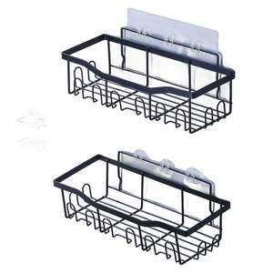 Factory <b>Outlet</b> Adhesive <b>Shower</b> Caddy Wall Mounted No Drilling Bathroom Organizer Hanging <b>Shower</b> Rack - Product Image 4