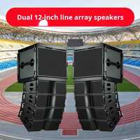 Système audio professionnel passif K208 double 12 pouces, système de haut-parleurs Line Array 10 pouces, haut-parleur PA audio professionnel