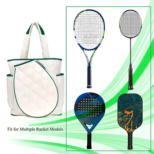 Mochila acolchada de nailon personalizada para <span class=keywords><strong>mujer</strong></span>, raqueta de tenis, Pickleball, impermeable, antirrobo, compartimento separado para zapatos, portátil - Product Image 3