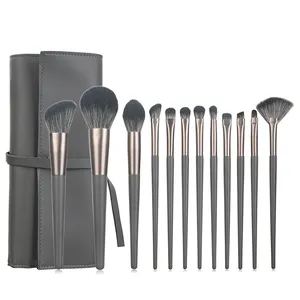 12PCS Alta Qualidade De Maquiagem De Madeira Mistura Pincéis Vendor Nova Cor Make Up Brushes 2023 Conjuntos Profissionais Personalizados