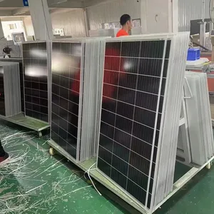 Hot Sell Black 400W 450W 550W 600W 700W Half Cell PV Module Mono Solar Panel Factory Price