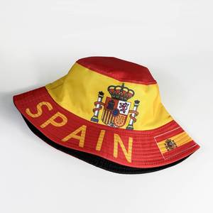 Chapeau de supporter pour hommes, modèle <span class=keywords><strong>seau</strong></span>, avec impression d'éléments du drapeau <span class=keywords><strong>espagnol</strong></span>, pour les matchs de football mondial 2026 - Product Image 3