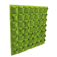 Sistem Penanam Dinding Modular Pot Bunga Vertikal dari Kain Felt untuk Dekorasi Dalam dan Luar Ruangan