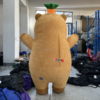 Costume de mascotte gonflable en peluche de capybara pour Halloween, personnage de dessin animé pour adultes