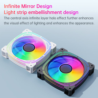 Ventiladores de Refrigeración Silenciosos SNOWMAN ARGB con Disipación de Calor Eficiente y Sincronización RGB para Configuraciones de Juego y Computadoras de Alto Rendimiento