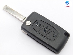 3ปุ่มปรับเปลี่ยนเปลือกกุญแจแบบพับได้สำหรับ Fiat scudo Ulysse Fit <span class=keywords><strong>Lancia</strong></span> <span class=keywords><strong>phedra</strong></span> HU83ใบมีด VA2 CE0523แบตเตอรี่แบบไม่มี - Product Image 4