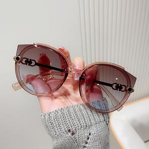 Gafas de Sol de celebridades en línea para mujer Street <span class=keywords><strong>Beat</strong></span> TIDE Disco gafas de sol de playa a prueba de rayos UV verano personalidad moda cara pequeña - Product Image 1