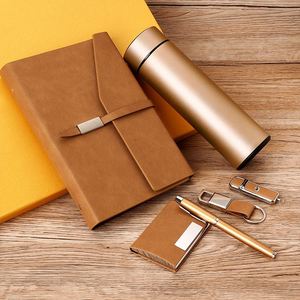 Ideas de Negocio 2026: Sets de Regalo de Lujo en Dorado Mate para Ejecutivos, Caja de Recuerdos con Logotipo Personalizado, Libreta y Termo - Product Image 4
