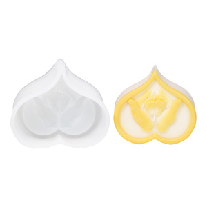 Molde de Silicona con Forma de Corazón para Velas, Jabones y Cera, Fácil de Desmoldar, Reutilizable, No Tóxico, para Regalos DIY - Product Image 1