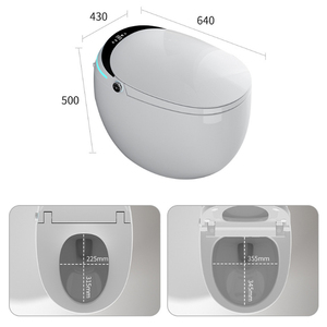 Inodoro Inteligente de Cerámica Moderno, Inodoro Japonés, Inodoro Automático Inteligente Montado en el Suelo para el Hogar - Product Image 6