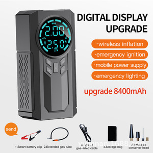 Yeni varış taşınabilir 6000mAh ABS atlama marş acil durum taşınabilir güç kaynağı araba hava kompresörü lastik şişirme aracı taşınabilir araç bakım aracı - Product Image 2