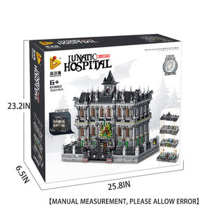 Panlos 613002 Set de Bloques de Construcción, Gran Edificio de 7537 Piezas, Decoración de Escena, Bloques de Construcción de Paisajes Urbanos con Luz - Product Image 6