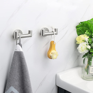 Modern High- Quality Round Base Screws Install Stainless Steel <b>Bathroom</b> Towel <b>Hook</b> - Product Image 4