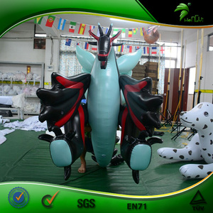 <strong>Large</strong> Soft PVC <strong>Inflatable</strong> Blue and Black Laying Dragon with Sph Hole Sexy for Men - Product Image 4