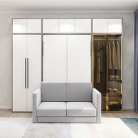 Muebles de Hogar Ahorradores de Espacio Cama Abatible de Pared Plegable con Sofá Cama Murphy