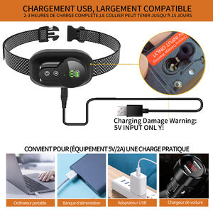 सुरक्षित रिचार्जेबल वाटरप्रूफ शॉक कंपन बीप कोई बार्किंग विरोधी बैकिंग कुत्ते कॉलर इलेक्ट्रॉनिक विरोधी कॉलर - Product Image 2