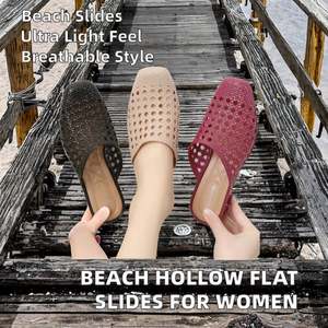 Mules tendance pour femmes, antidérapantes, à enfiler, dessus en cuir véritable, semelle extérieure en TPR, élégantes pour un usage quotidien - Product Image 2