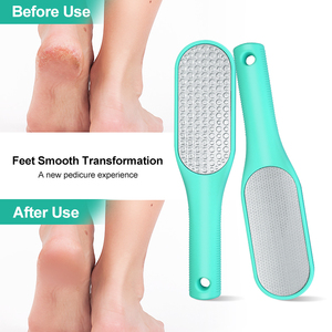 Meilleure vente de lime à <span class=keywords><strong>pied</strong></span> double face en acier inoxydable de haute qualité nouveau dissolvant de callosités <span class=keywords><strong>pierre</strong></span> <span class=keywords><strong>ponce</strong></span> outil de soin de nettoyage des pieds - Product Image 4