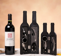 Ouvre-bouteille de vin portable moderne en acier inoxydable et alliage de zinc, ensemble d'outils de bar, emballage personnalisable, certifié TUV