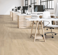 Le clic 5G parquetant le plancher plancher d'intérieur de planche de vinyle Placage en bois de chêne parquetant le vrai placage en bois avec le noyau rigide de SPC