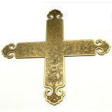 Essence Pavilion Cross Shaped Brass <b>Corner</b> <b>Protector</b> 154mm New Chinese Style For Cabinet Ceiling Decoration - Product Image 5