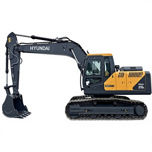 Excavatrice sur chenilles Hyundai Robex 215L d'occasion, modèle Smart X Plus, pelle hydraulique, machine de terrassement sur chenilles, 38 tonnes, boîte de vitesses, moteur - Product Image 1