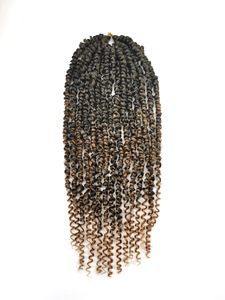 <span class=keywords><strong>Crochet</strong></span> Faux Locs, 20 Pulgadas, Paquete de 24 - Cabello Sintético Rizado para Trenzas Passion Twist, Fácil de Instalar, Pre-Enlazado, para Mujeres - Product Image 6
