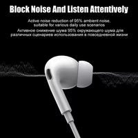 Écouteurs intra-auriculaires filaires HiFi 3,5 mm avec micro pour iPhone 16 15 Huawei Xiaomi – Casque portable filaire