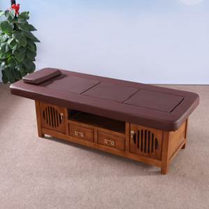 Tempat Tidur Pijat <span class=keywords><strong>Salon</strong></span> Kecantikan SPA Modern Cina Kelas Atas, Nyaman, untuk Penggunaan di Rumah, Terapi Moxibustion, Minyak Esensial, Kayu, Ruang Tamu - Product Image 3