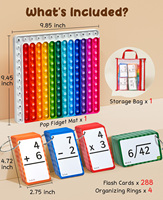 Joycat Flash Cards Pop Board Fidget Multiplication Flash Cards Times Table Chart Division Addition Subtraction Math Game Toys