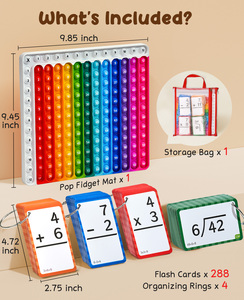 Joycat thẻ flash pop <span class=keywords><strong>Board</strong></span> Thần Tài Nhân Flash thẻ lần bảng biểu đồ phân chia cộng trừ toán học trò chơi đồ chơi - Product Image 2